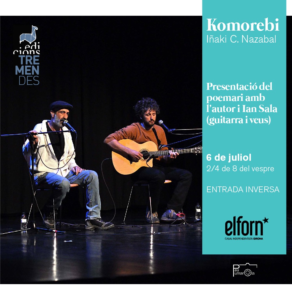 Imagen de la presentación del poemario Komorebi de Iñaki C. Nazabal