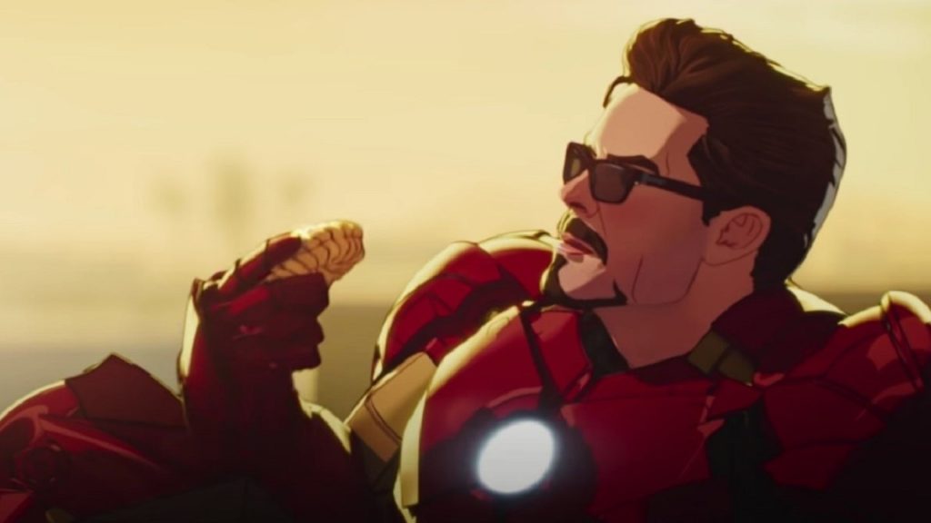 Imagen de la serie de Disneyy Marvel What if con Tony Stark como Ironman