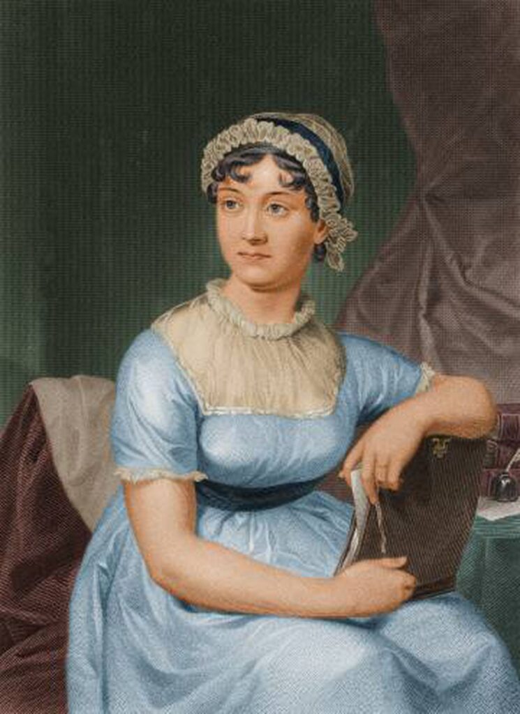 Retrato de la escritora Jane Austen