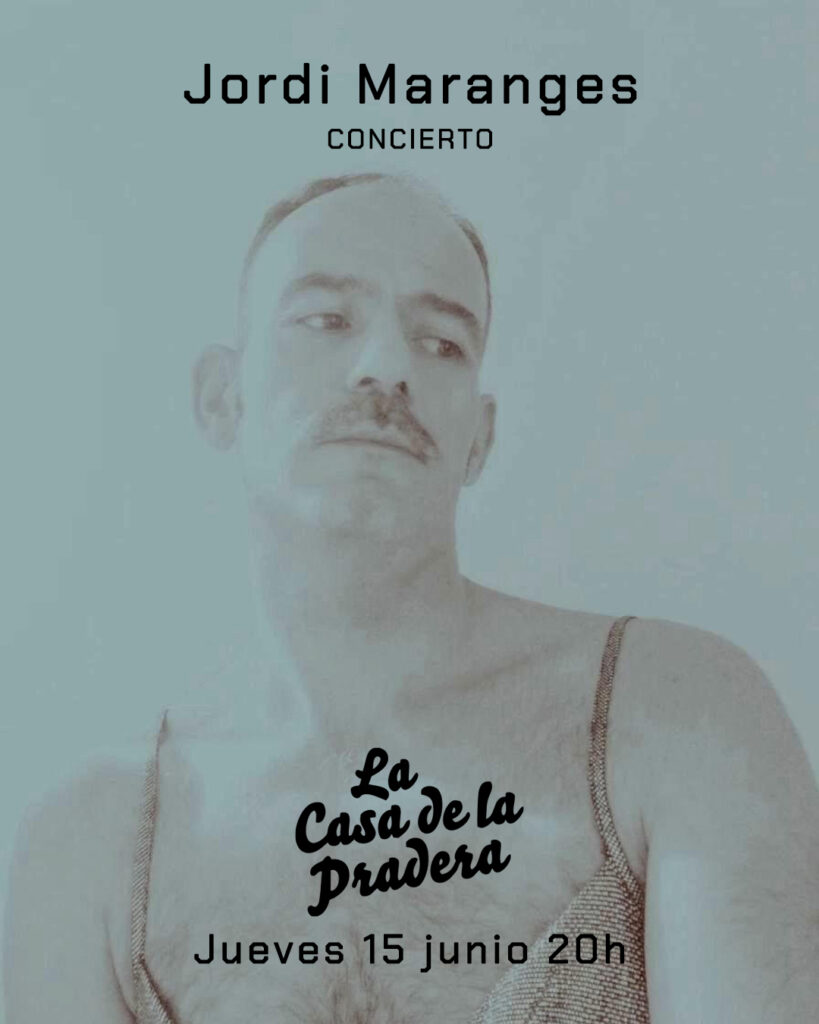 Cartel del concierto de Jordi Maranges en Barcelona presentando su nuevo disco Allau