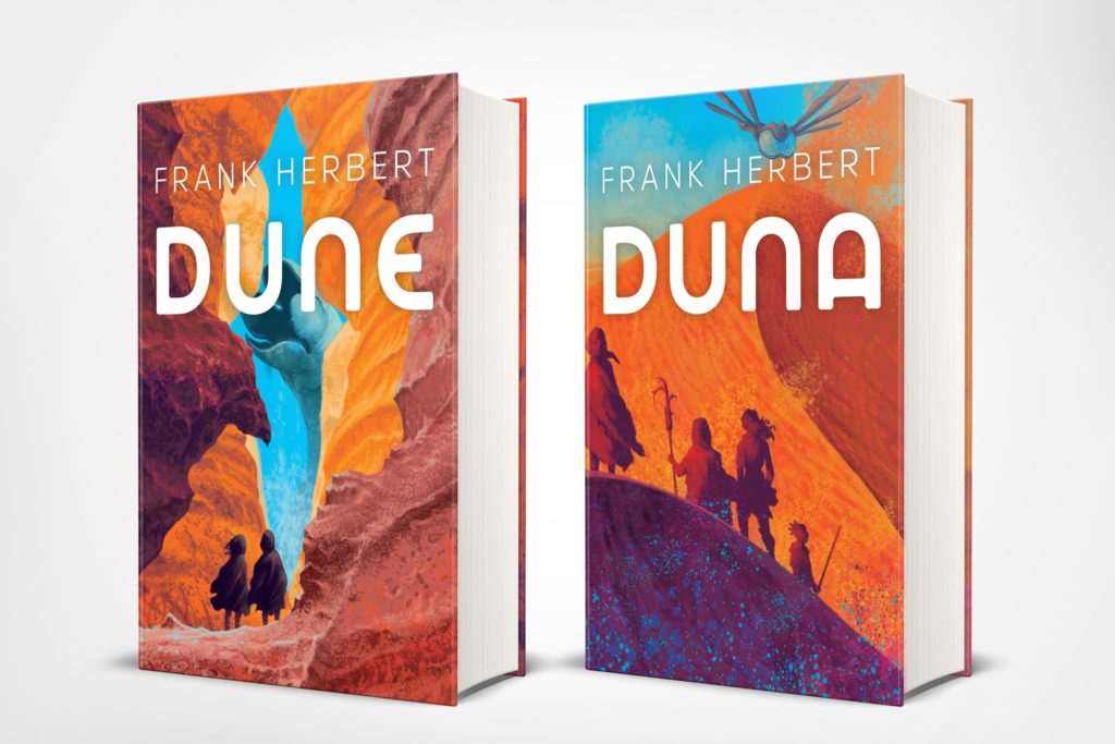 Portades de les edicions conjuntes de Mai Més i Raig Verd de Dune. 